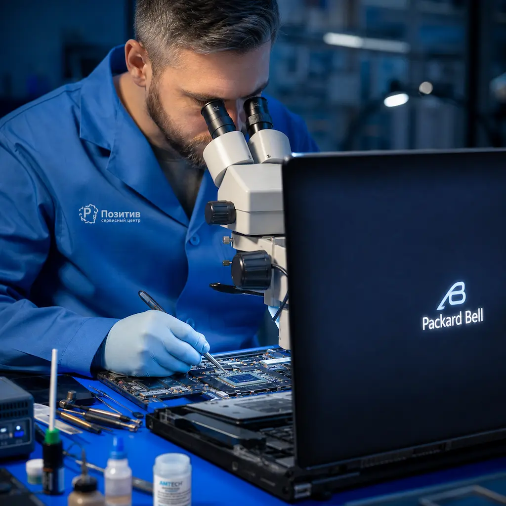 Замена видеокарты ноутбука Packard Bell в Тамбове