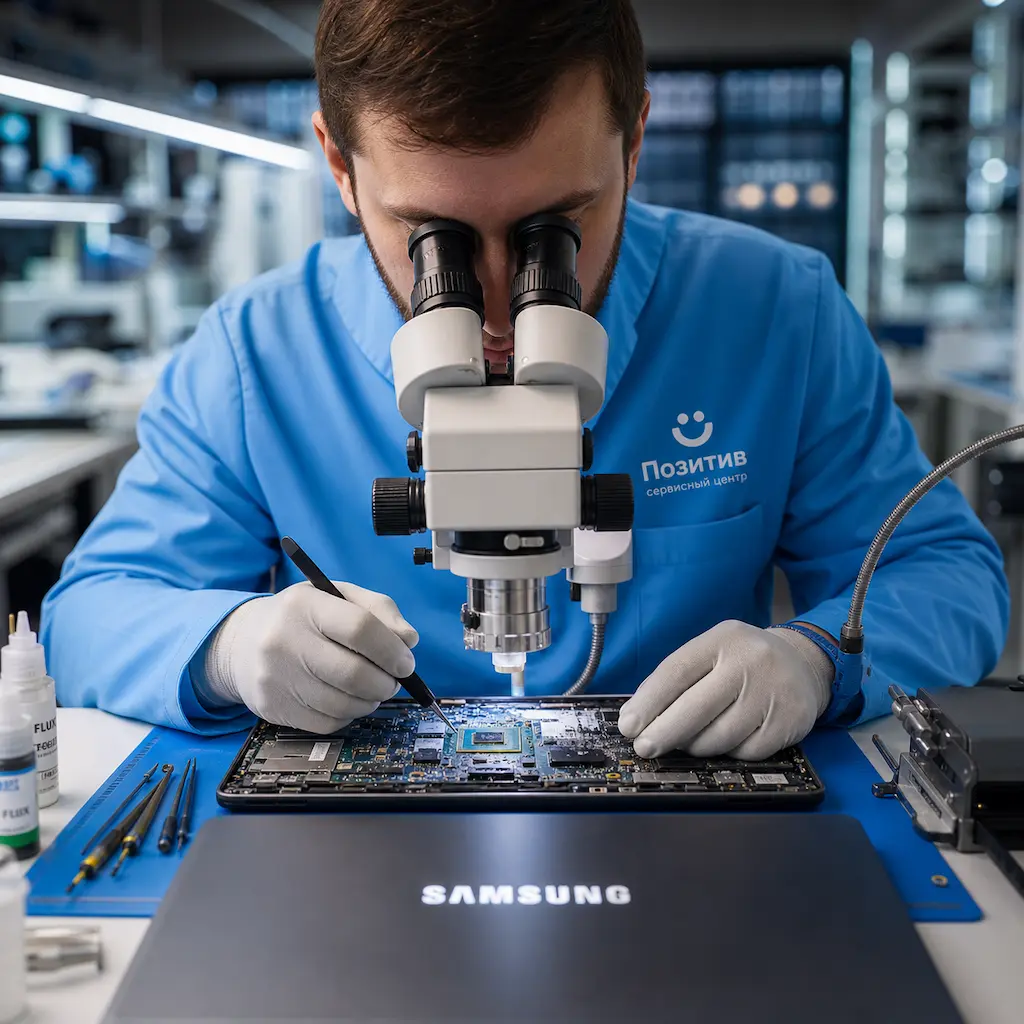 Замена видеокарты ноутбука Samsung в Тамбове
