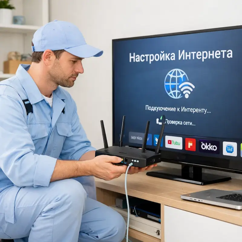 Настройка интернета на телевизоре в Тамбове