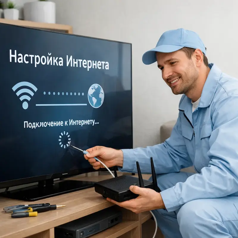 Настройка интернета на ТВ в Тамбове