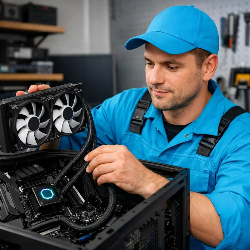 Установка водяного охлаждения на компьютер в Тамбове