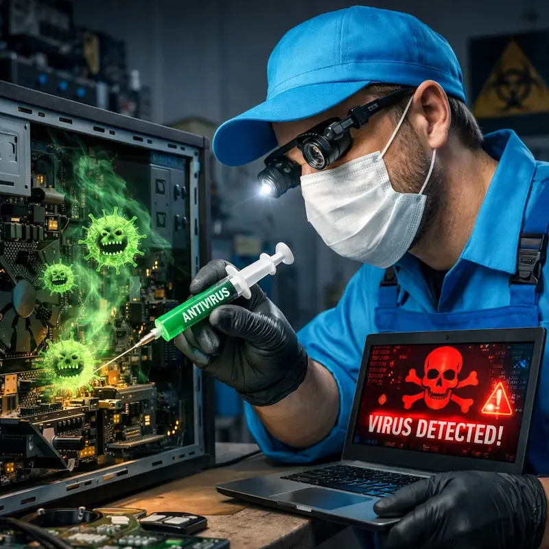 Лечение компьютера от вирусов в Тамбове на дому